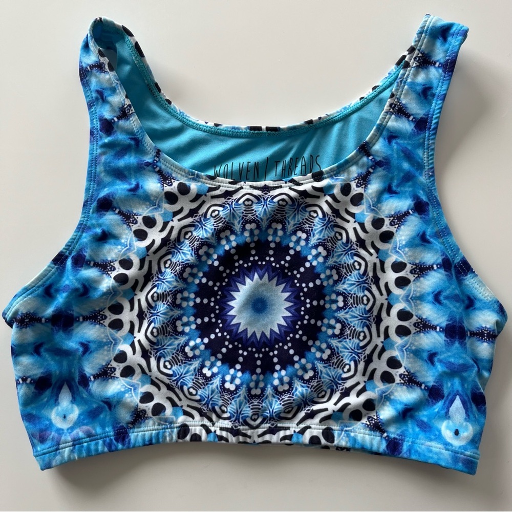 Wolves Threads Blue Mandala Top